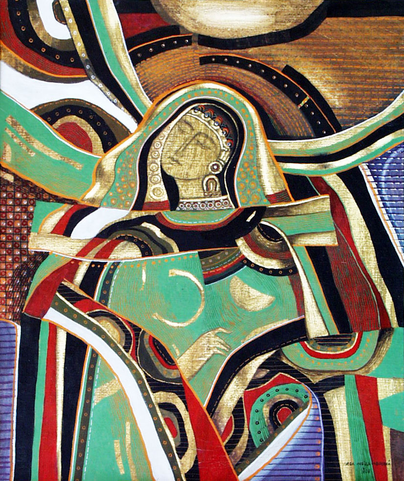 «Передчуття свята». 1997. Картон, авторська техніка